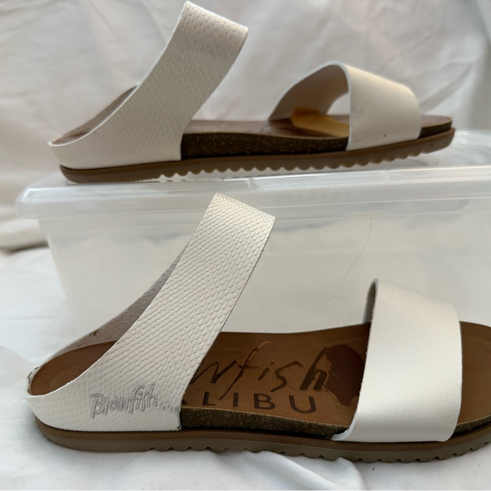 Blowfish Malibu Monro  White Sandals
